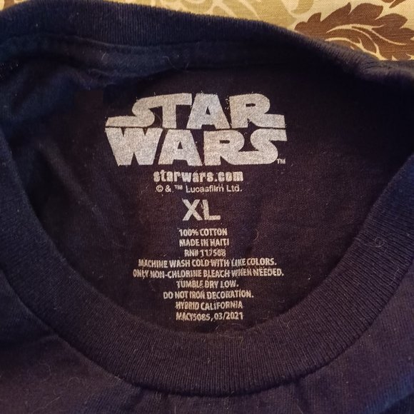 Star Wars Millennium Falcon Black T-Shirt Pre-Owned Size XL 2021 - Picture 4 of 8